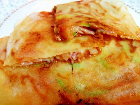 チーズがトロリ! ピザみたいな巻かない春巻き!